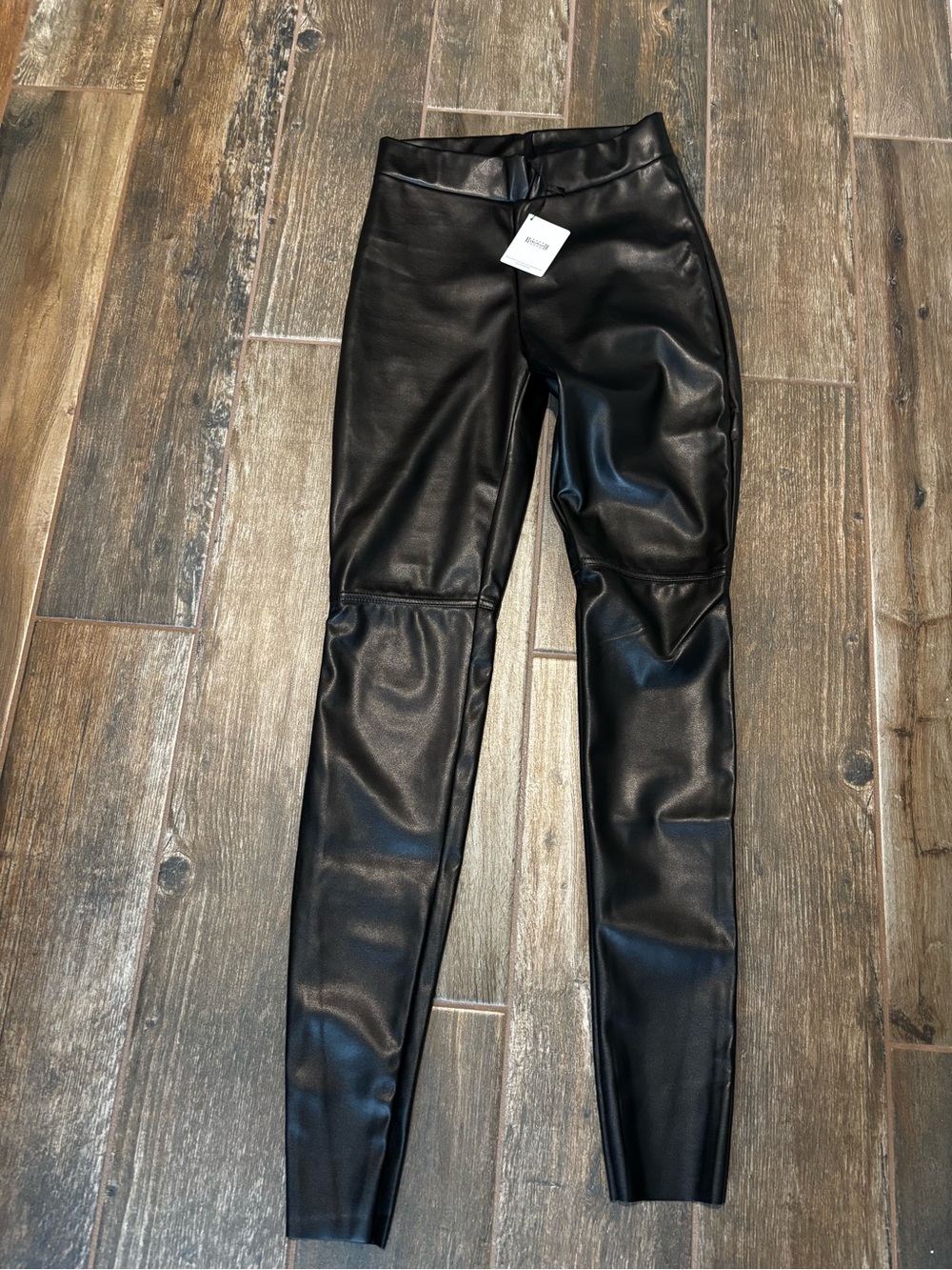 Wolford Black Faux-Leather Leggings